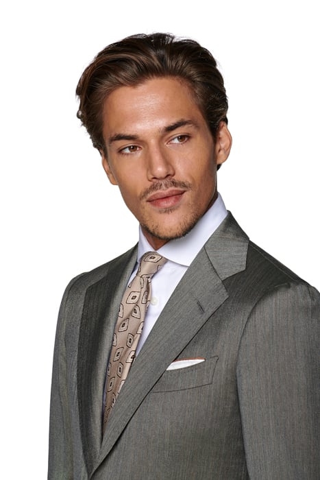 Green Herringbone Havana Suit 6