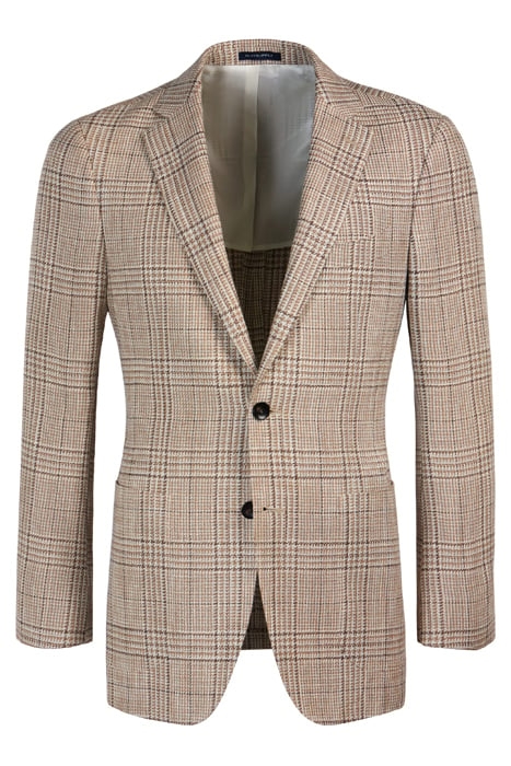LIGHT BROWN CHECKED HAVANA BLAZER 2