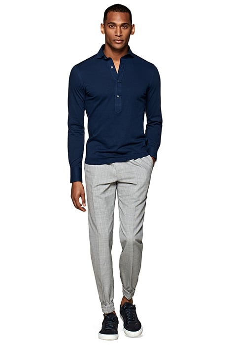 Blue Jersey Extra Slim Fit Popover 4
