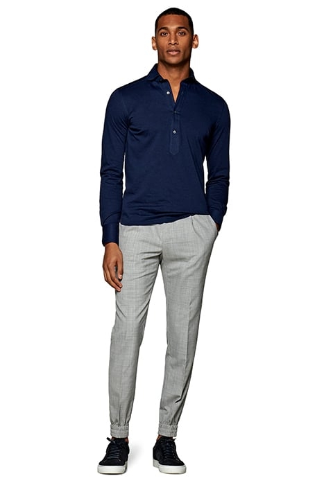 Blue Jersey Extra Slim Fit Popover 5