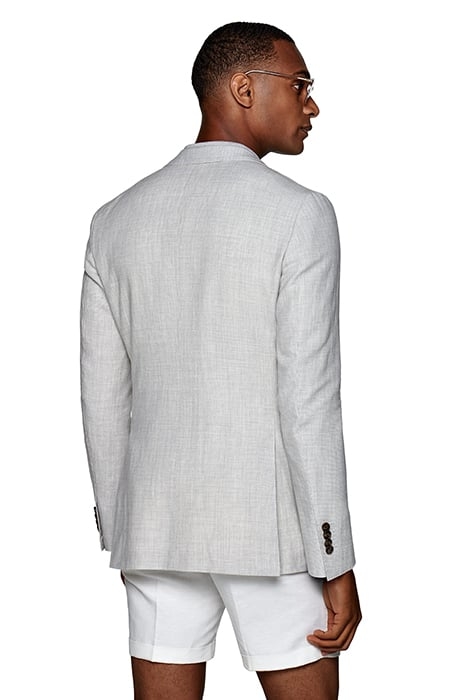 LIGHT GREY HOUNDSTOOTH HAVANA BLAZER 3