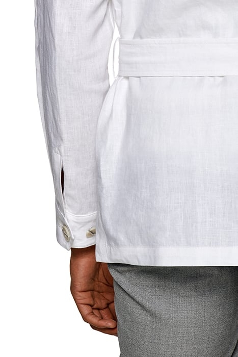 WHITE BELTED SAFARI JACKET 8