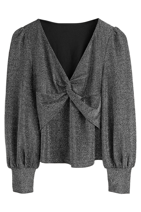 TWIST FRONT JERSEY TOP BLK 6