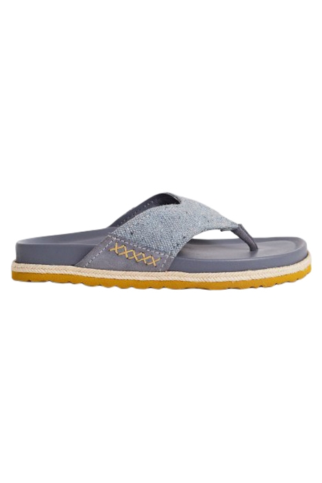TOE THONG FOOTBED MID DENIM 1