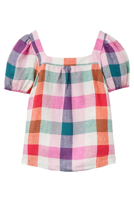 SQUARE NECK LINEN TOP IVO 7