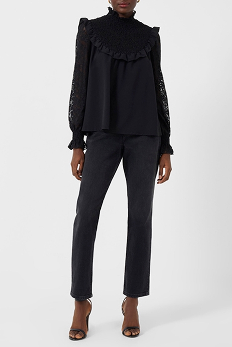 THORA CREPE LACE MIX TOP BLACK 3