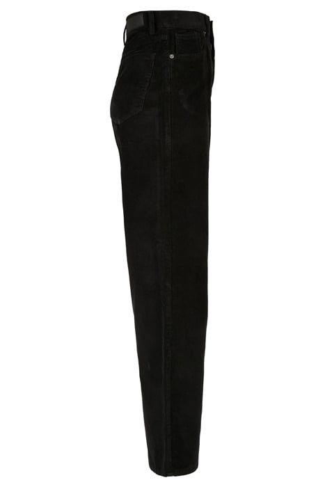 LADIES HIGH WAIST 90´S WIDE LEG CORDUROY PANTS BLACK 4