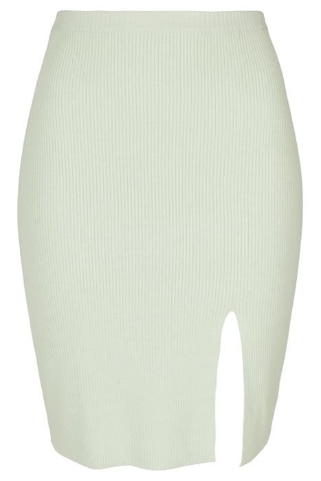 LADIES RIB KNIT SKIRT LIGHTMINT 1