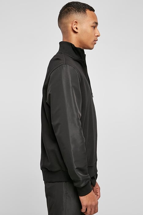 ORGANIC AND RECYCLED FABRIC MIX TRACK JACKET BLACK 5