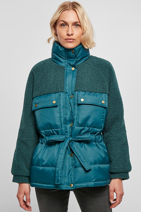 LADIES SHERPA MIX PUFFER JACKET JASPER 2