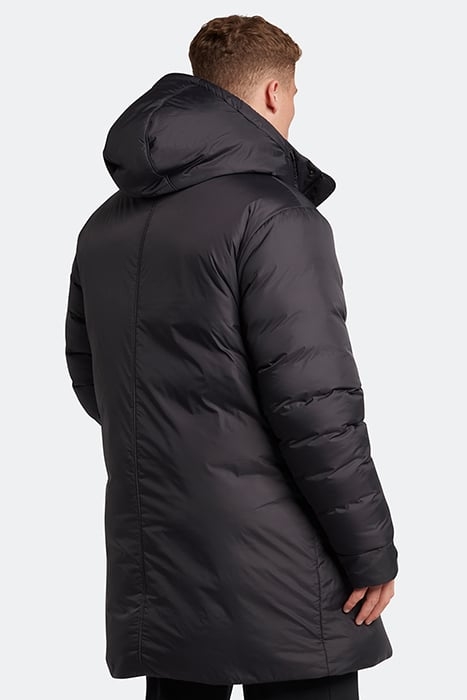 LONG LINE INTERNAL PADDED JACKET Z865 JET BLACK 3