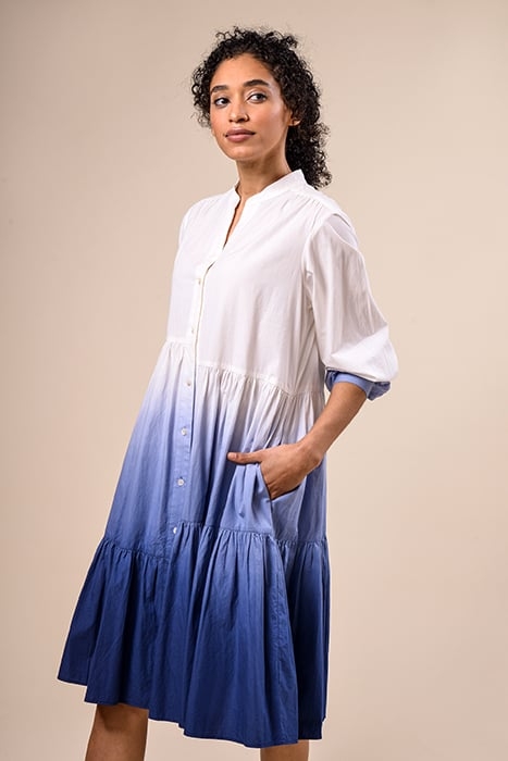 LS DRESS ASYMMETRIC VOLANTS WHITE 2