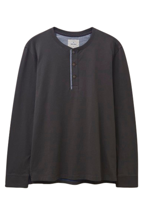 NEWHALL MERCERISED HENLEY WASHED BLACK 1