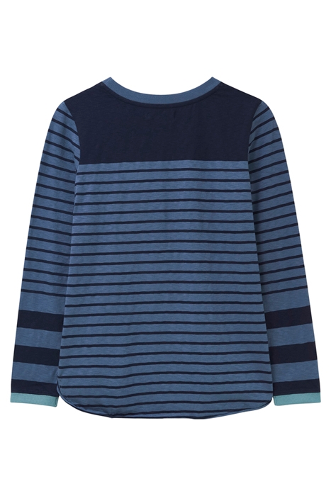 CASSIE STRIPE TEE NAVY MULTI 6