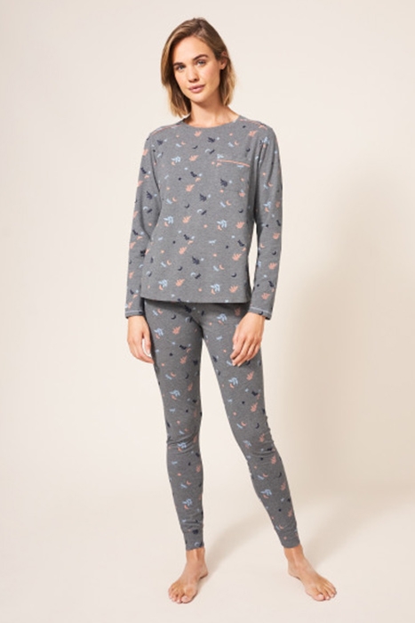 SELENA JERSEY PJ BOTTOM GREY MULTI 2