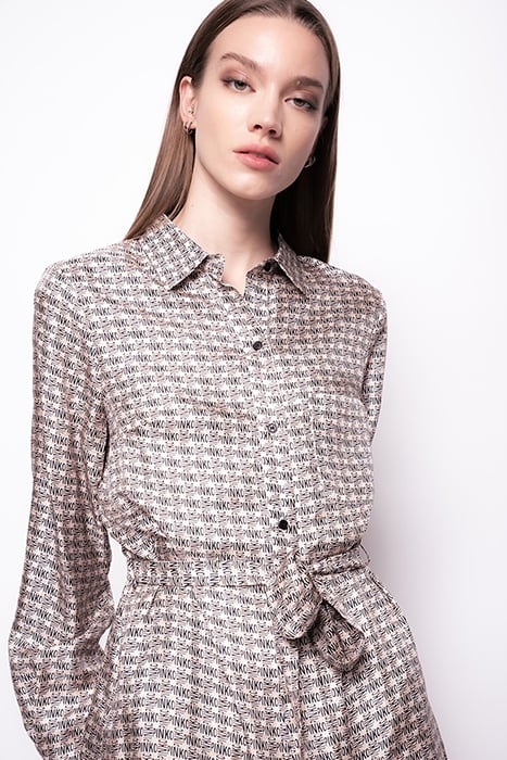 ALICIA 15 ABITO TWILL STAMPA P BLACK/NUDE 4