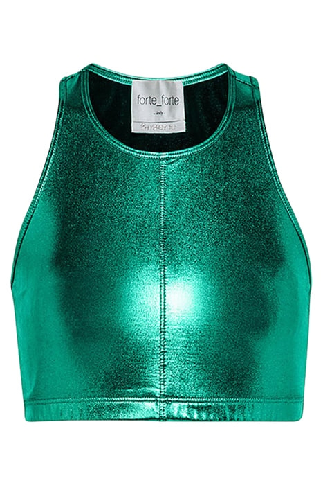 LAMINATED STRETCH TOP EMERALD 1