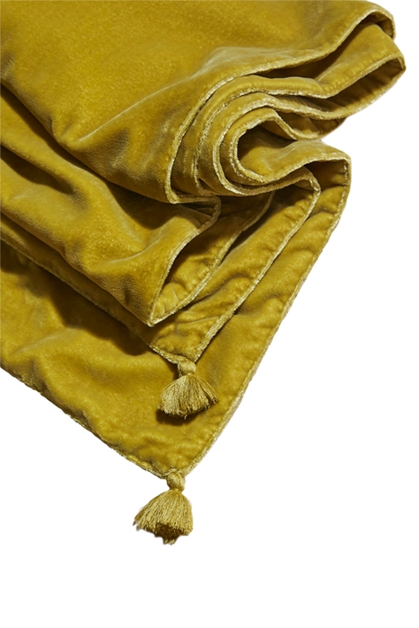 PLAIN VELVET SCARF MID CHARTREUSE 3