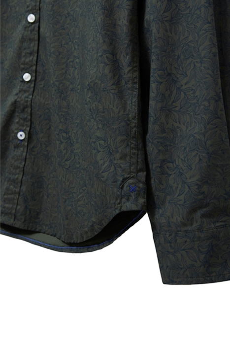 PARTY BOW TIE PRINTED SHIRT DARK GREEN 5