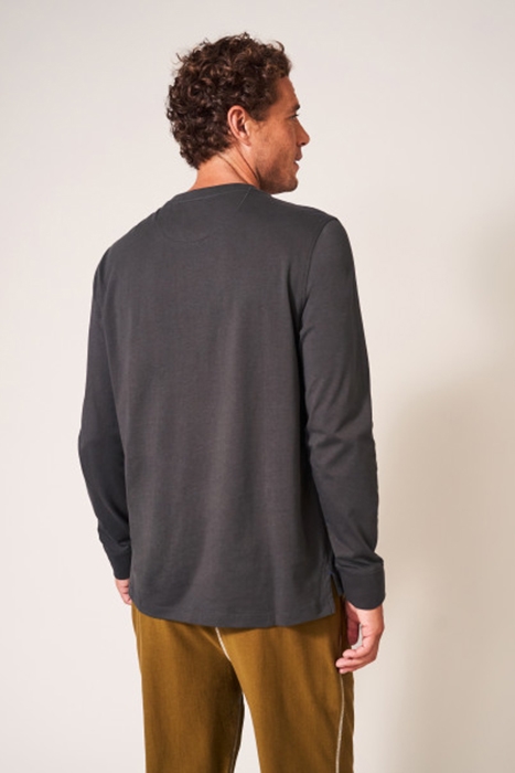 NEWHALL MERCERISED HENLEY WASHED BLACK 3