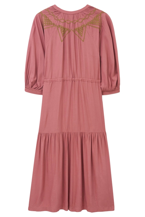 AGNES EMBROIDERED MINI DRESS PINK 5