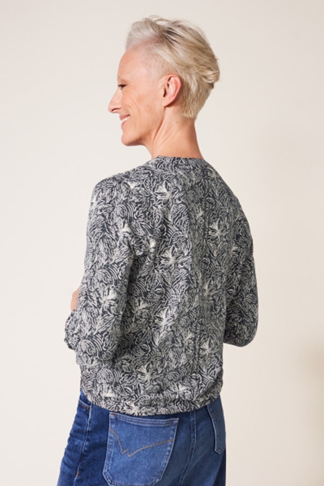 TIA TIE HEM JERSEY SHIRT BLK MLT 2