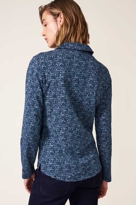 ANNIE JERSEY SHIRT NAVY PRINT 2