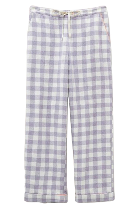 NINA ORGANIC BRUSHED PJ BOTTOM PURPLE MULTI 1