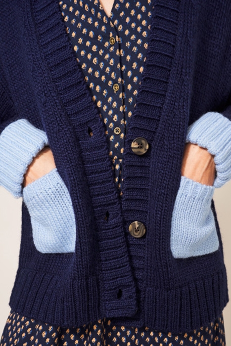 SNUG KNITTED CARDI DARK NAVY 5