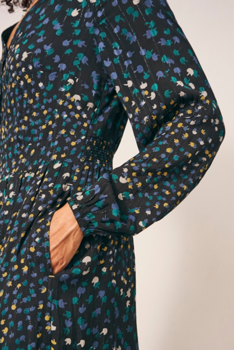 BELLA METALLIC STRIPE DRE GREY 3