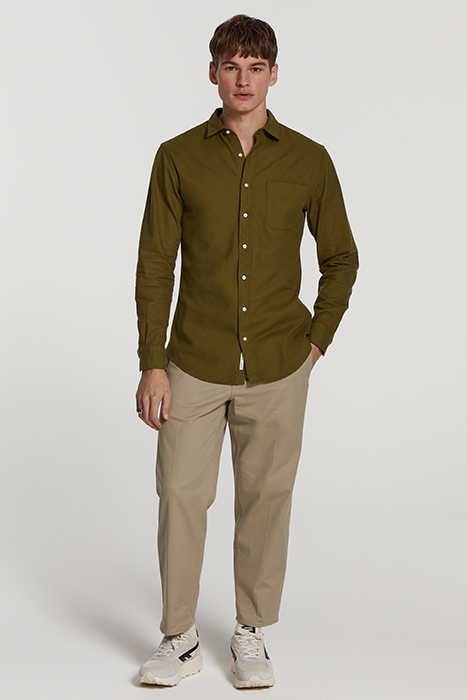 MEN TWILL SHIRT TYLER OLD ARMY GREEN 4