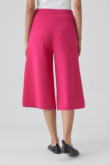 WOMEN KNITTED CULOTTE SHORTS RASPERRY PINK 2