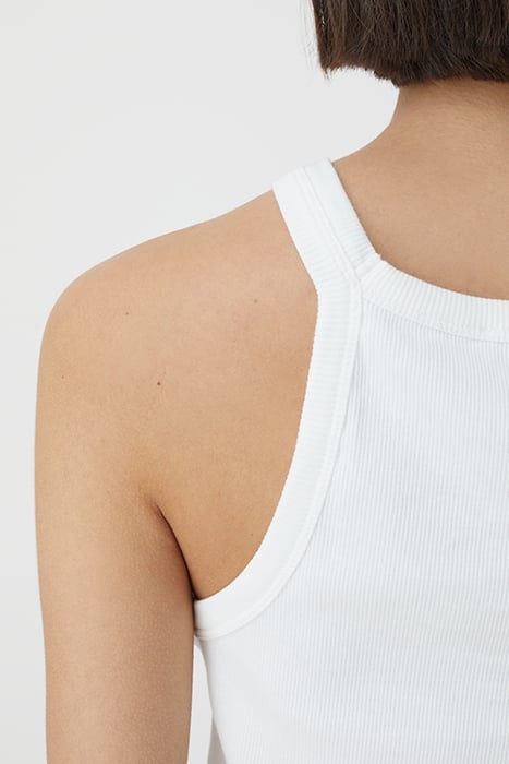 WOMEN CROPPED TANK TOP T-SHIRTS IVORY 5