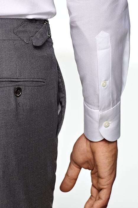 DARK GREY BIRD'S EYE LAZIO SUIT 8