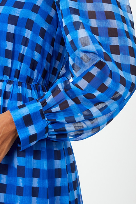 ADELINE HALLIE CRNKL MIDI DRESS MARINE 4