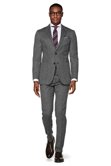 GREY STRIPED HAVANA SUIT 1