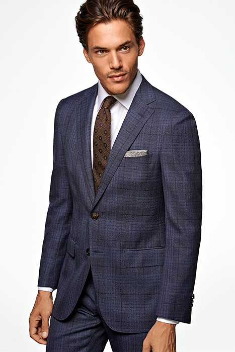MID BLUE CHECKED SIENNA SUIT 2