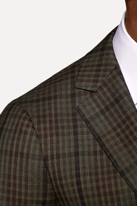 MID GREEN CHECKED HAVANA BLAZER 7