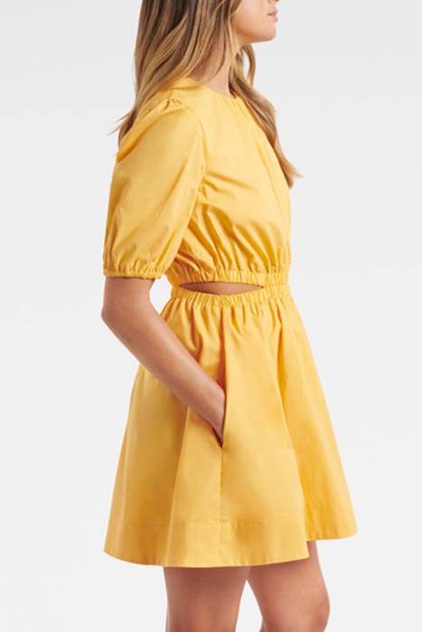 RYAN CUT OUT MINI DRESS AMBER YELLOW 4