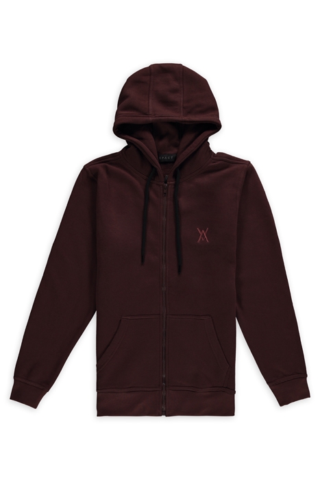 ASPACT ZIPPER HOODIE BROWN 1