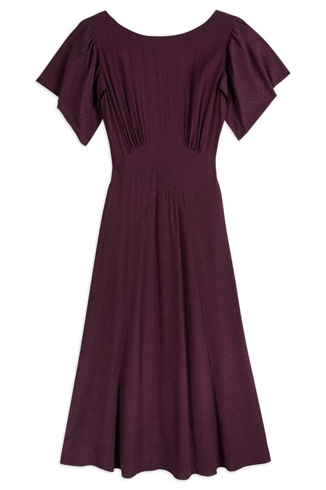 TULIPI PANELLED MIDI TEA DRESS DP-PURPLE 4
