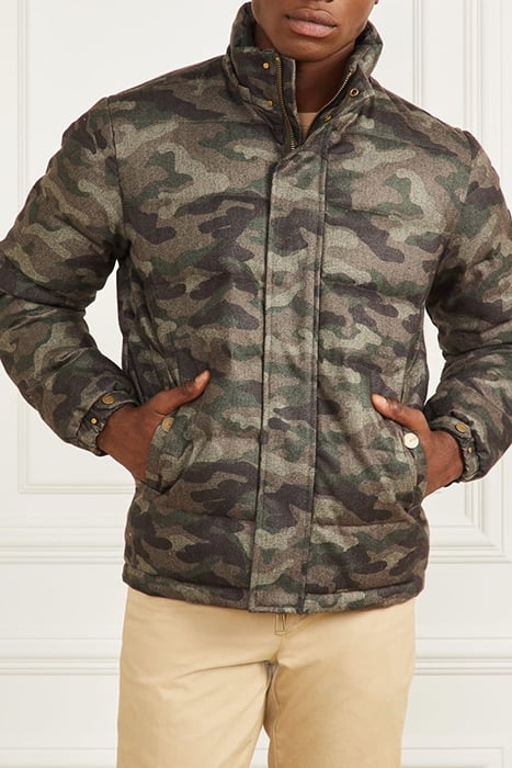 REAL DOWN JKT DETACH CAMOU HERRINGBONE ME 1