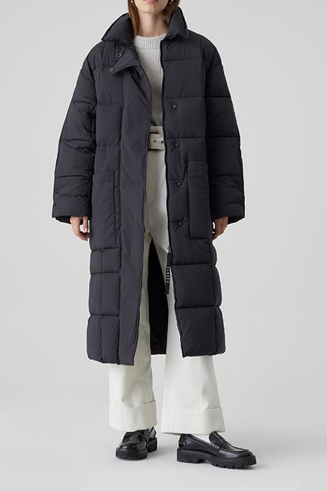 QUILTED COAT BLACK 1