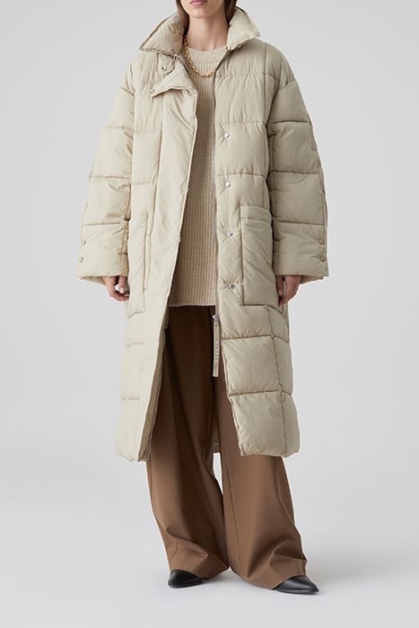 QUILTED COAT CEMENT 3