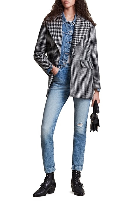 JOCIE COAT BLACK/WHITE 2