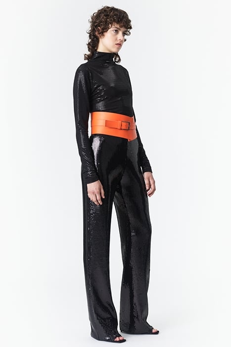 SEQUIN PANTS BLACK 5