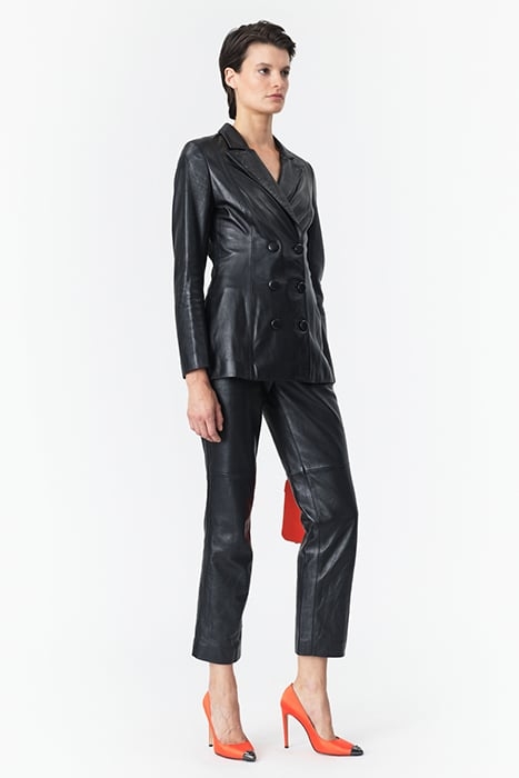 LEATHER SUIT PANTS BLACK 3