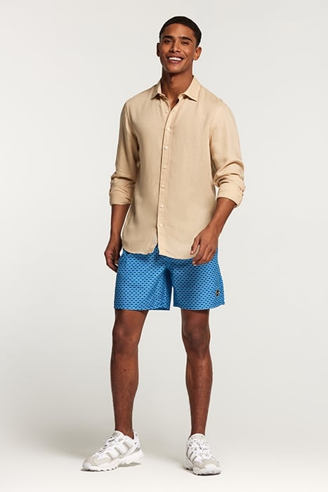 LUCAS LINEN SHIRT WARM SAND BEIGE 6