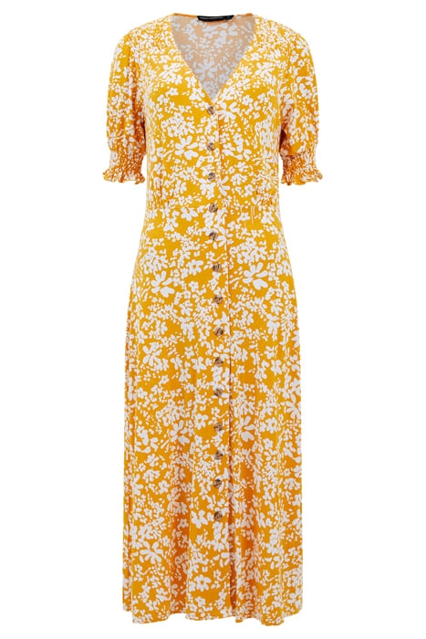 VEE BUTTON-THRU M SAFFRON / WHITE 1