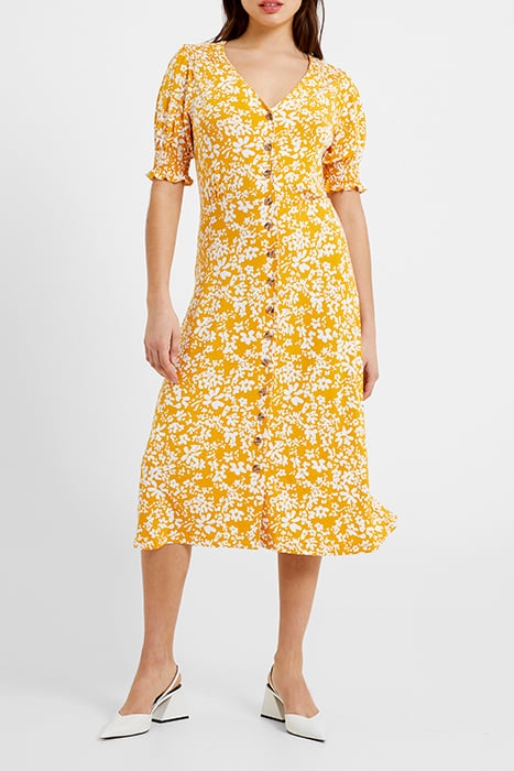 VEE BUTTON-THRU M SAFFRON / WHITE 3